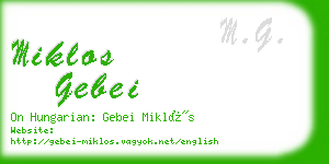 miklos gebei business card